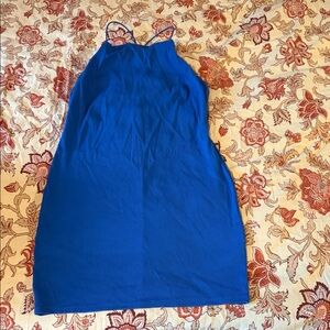 Divided Blue Mini Dress